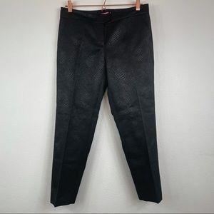Isaac Mizrahi New York Black Metallic Pant Size 10